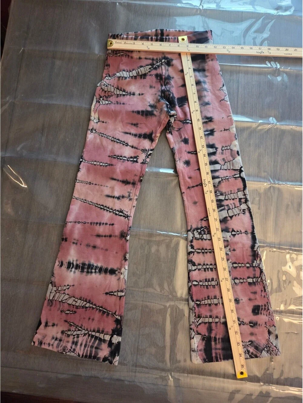 Hard Tail Tie-Dye Pattern Flared Pants with Stretch Waistband Girls NWT $53